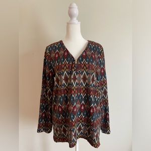 Rafaella Long Sleeve Shirt - Size Large